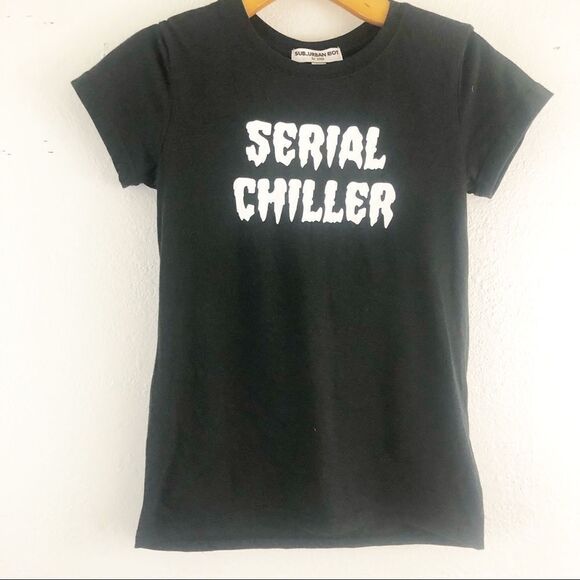 Sub urban Riot short sleeve black t-shirt with a Serial Chiller logo size XL - Picture 1 of 3